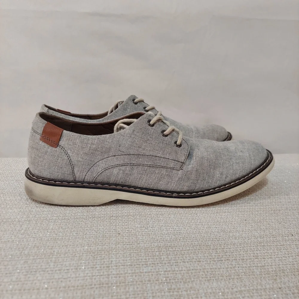 Madden Steve Canvas Lace Up Oxford Men's Size 9M Grey Disit‎